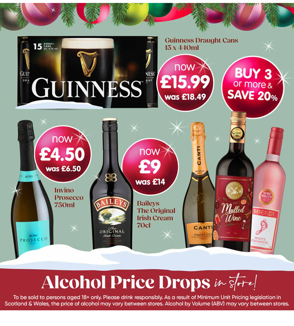 Great Deals on Alcohol at B&M