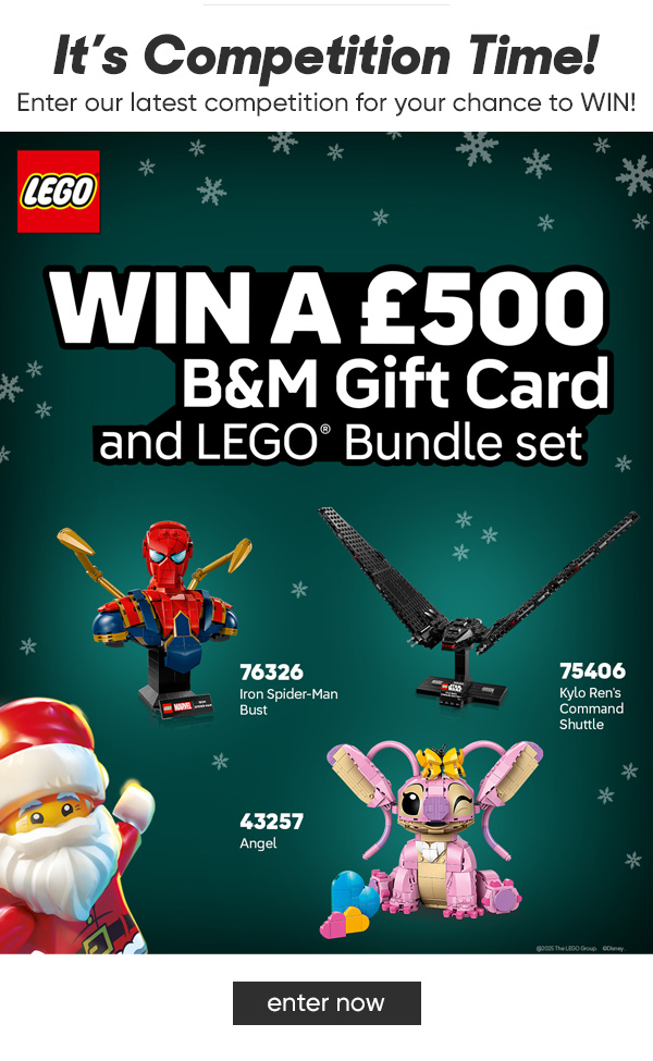 WIN a LEGO Bundle Set PLUS £500 B&M Gift Card Competition