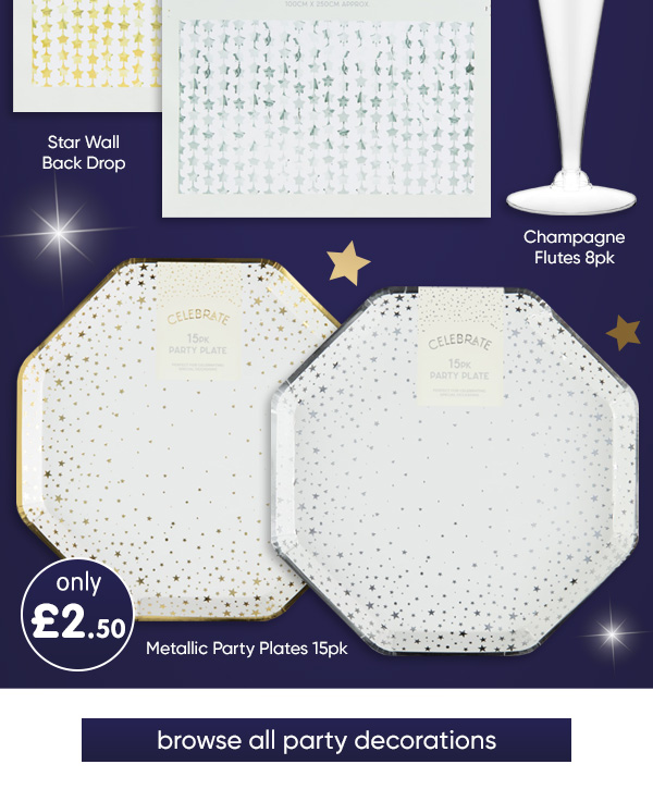 Party Decorations at B&M