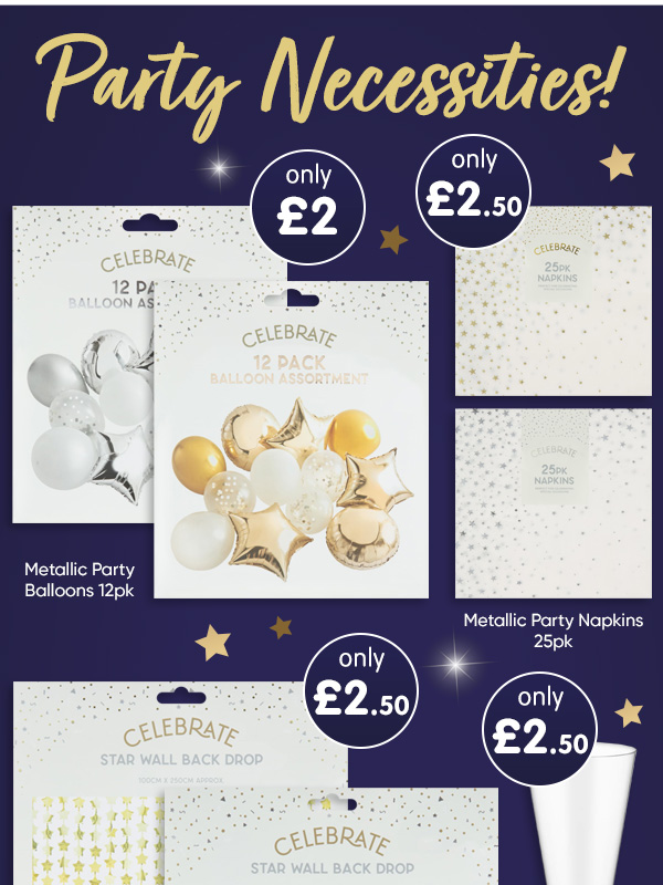 Party Decorations at B&M