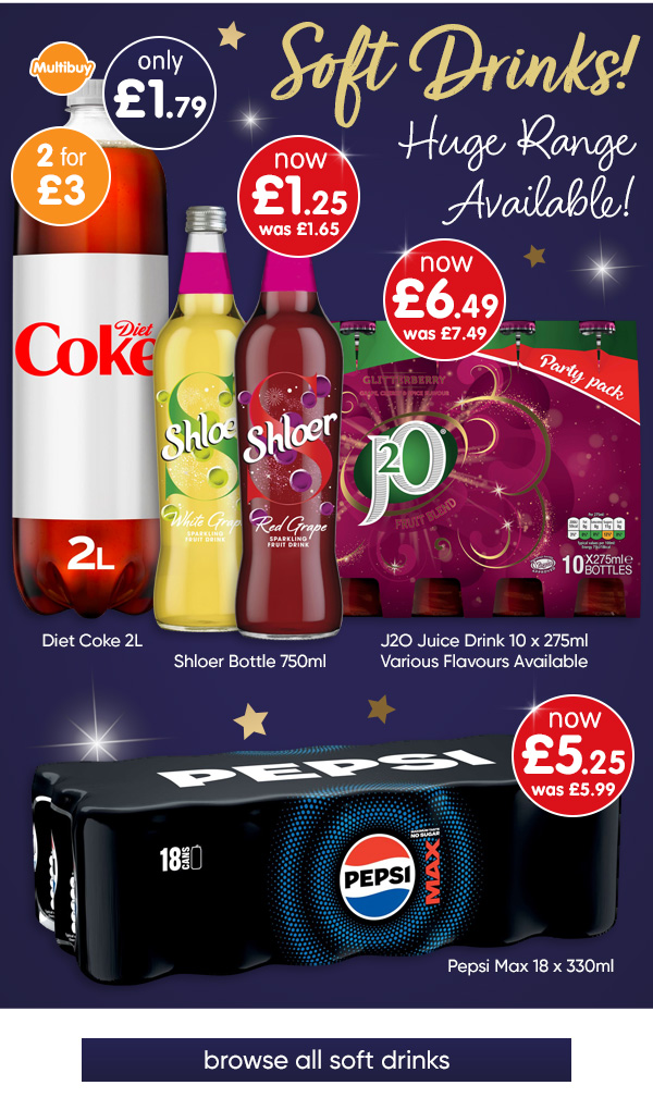 Party Soft Drinks at B&M