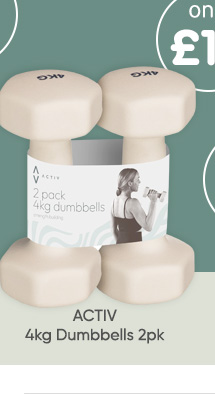 ACTIV 4kg Dumbbells 2pk