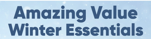 Winter Essentials at B&M