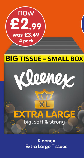 Kleenex Extra Large Tissues 4pk