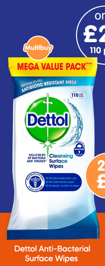 Dettol Anti-Bacterial Surface Wipes 110pk
