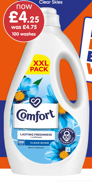Comfort Fabric Conditioner 100W - Clear Skies