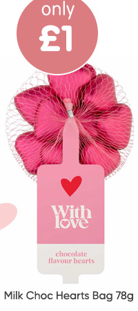 Milk Choc Hearts Bag 78g