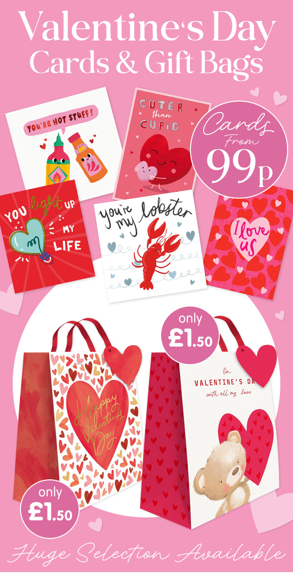 Valentine's Day Cards & Gift Bags