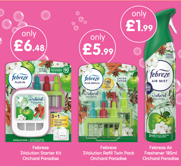 Orchard Paradise Cleaning Products at B&M