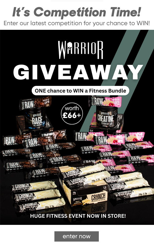 WIN a Warrior Nutrition Fitness Bundle Competition