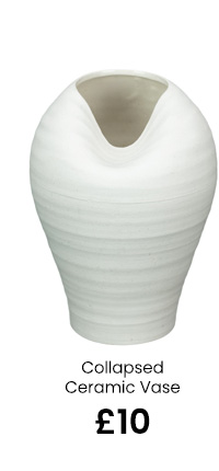 Collapsed Ceramic Vase