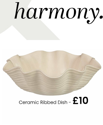 Ceramic Ribbed Dish