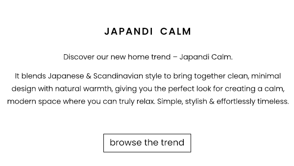 Japandi Calm Home Trend at B&M