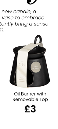 Natural Calm Oil Burner with Removable Top