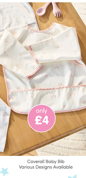 Coverall Baby Bib - Various Designs Available