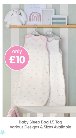 Baby Sleep Bag 1.5 Tog - Various Designs & Sizes Available