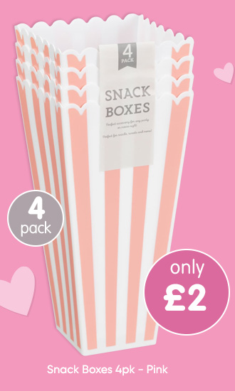 Snack Boxes 4pk - Pink