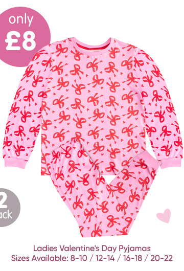 Ladies Valentine's Day Pyjamas
