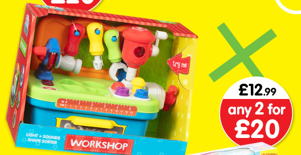 Toddler Workbench Shape Sorter