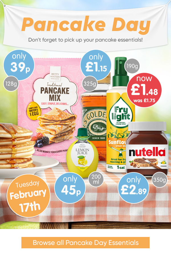 Pancake Day at B&M