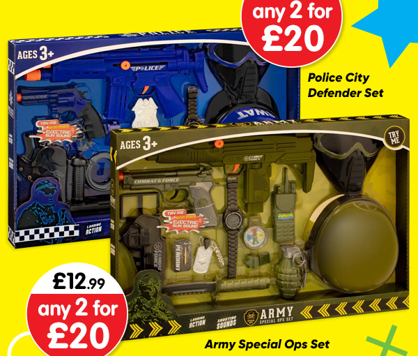 Police City Defender Set / Army Special Ops Set