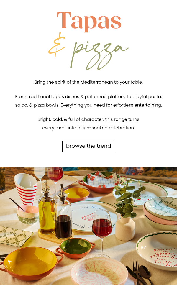 Tapas & Pizza Trend at B&M