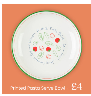 Printed Salad Serve Bowl