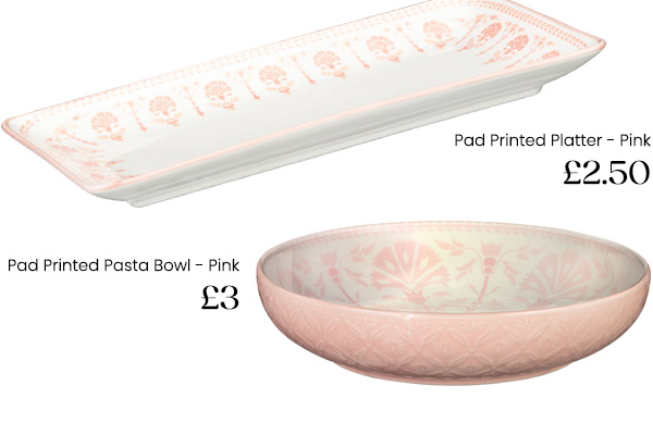 Pad Printed Tableware