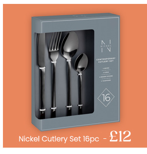 Nickel Contemporary Cutlery Set 16pc