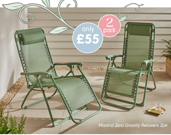 Madrid Zero Gravity Relaxers 2pk