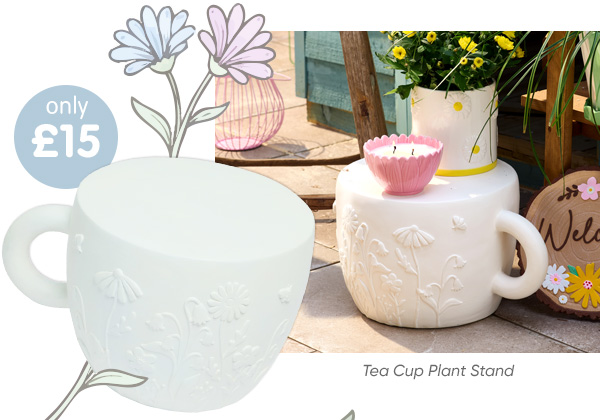 Tea Cup Plant Stand