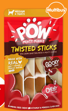 POW Meaty Middle Twisted Sticks - 4 Pack