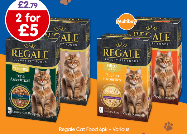 Regale Cat Food 6pk - Various