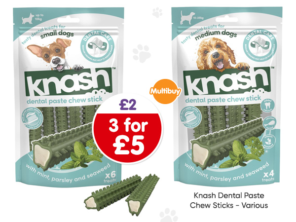 Knash Dental Paste Chew Sticks - Various