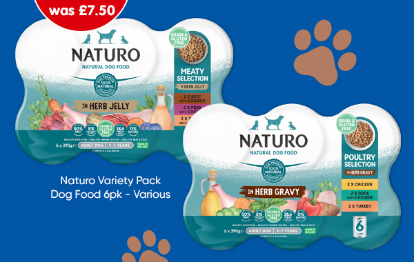 Naturo Variety Pack Dog Food 6pk - Various