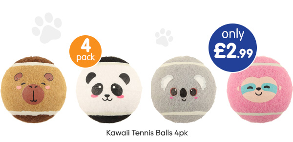 Kawaii Tennis Balls 4pk