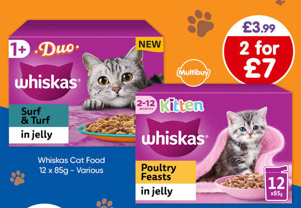 Whiskas Cat Food 12 x 85g