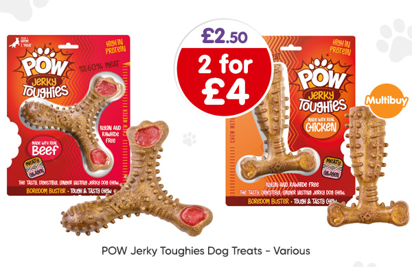 POW Jerky Toughies Dog Treats - Various
