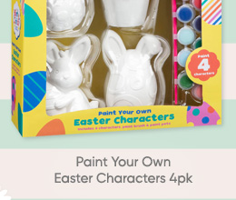 Paint Your Own Easter Characters 4pk