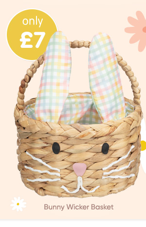 Bunny Wicker Basket
