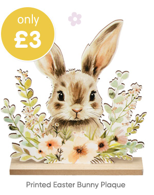 Printed Easter Bunny Plaque