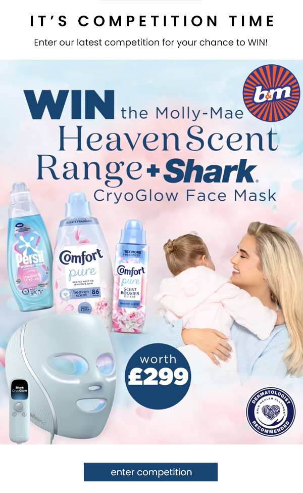THREE Chances To WIN the Molly-Mae Heaven Scent Range PLUS a Shark CryoGlow Face Mask Competition