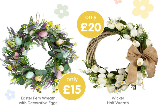 Easter Wreaths at B&M