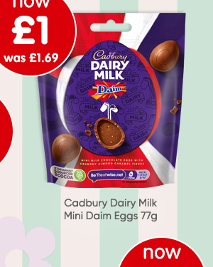 Cadbury Dairy Milk Mini Daim Eggs 77g
