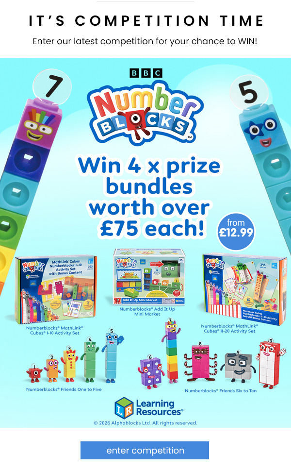 FOUR Chances to WIN a NumberBlocks Bundle Worth Over £75 Competition!