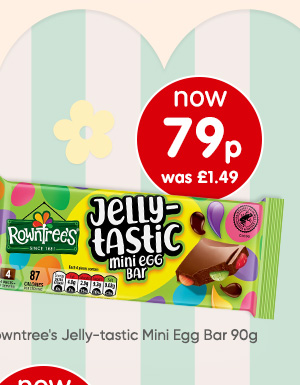 Rowntree's Jelly-tastic Mini Egg Bar 90g