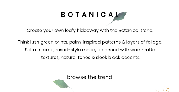 Botanical Home Decor Trend at B&M