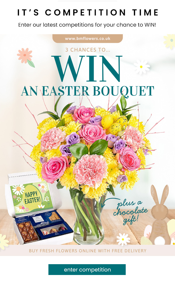 THREE Chances To WIN an Easter Flower Bouquet Competition