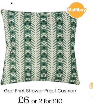 Geo Print Shower Proof Cushion