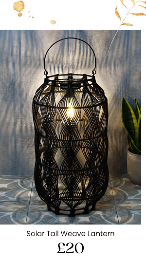Solar Tall Weave Lantern